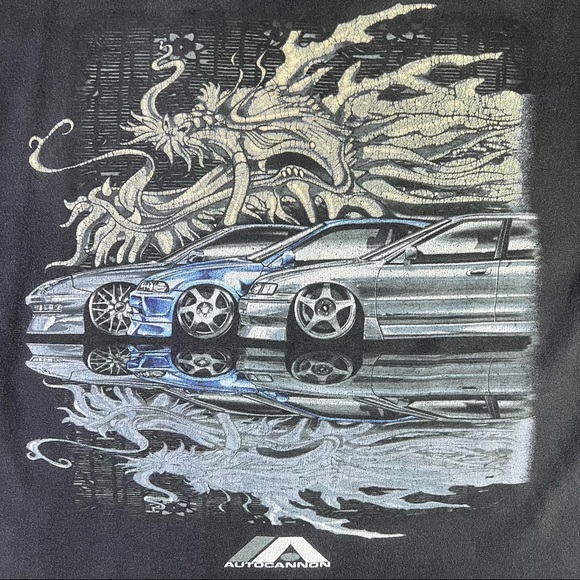 5hift 9ear Car Racing Honda Acura Autocannon 59 Shift Gear Faded Black T Shirt - Picture 6 of 10